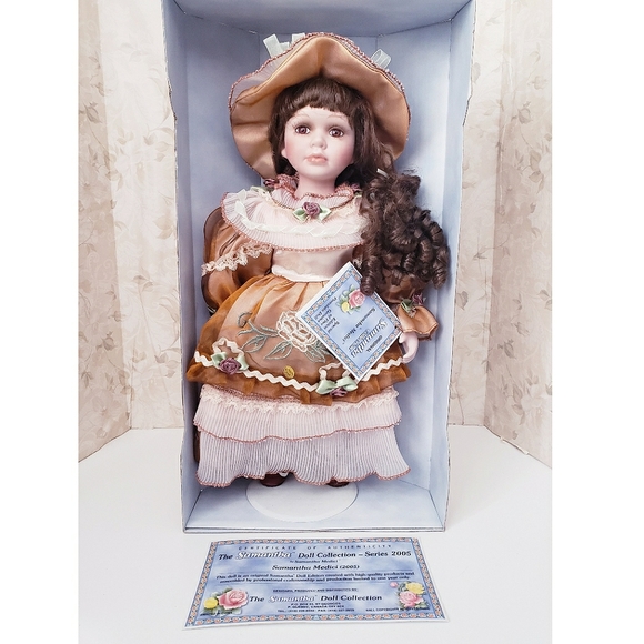 SAMANTHA MEDICI 2005 16" FINE PORCELAIN DOLL LIMITED EDITION WITH COA NEW IN BOX - Picture 2 of 4